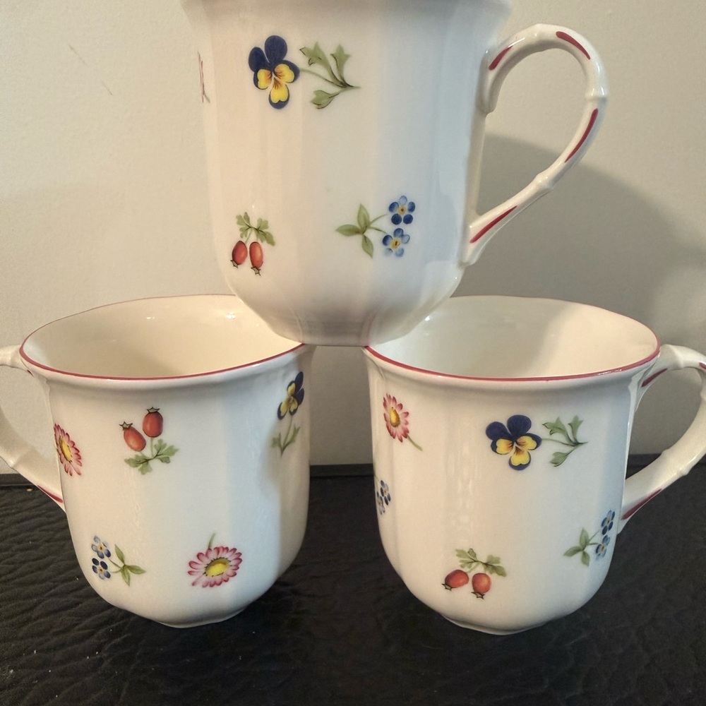 Villeroy & Boch Coffee Tea Cup Petite Made In Germany Set Of 4 - Picture 9 of 12